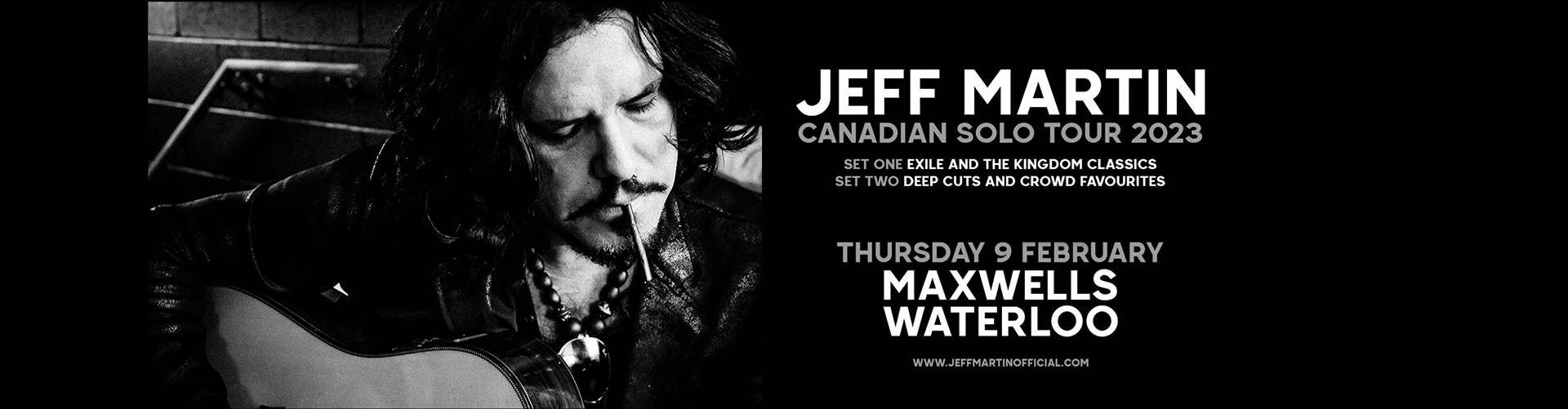 Jeff Martin Canadian Solo Tour 2023